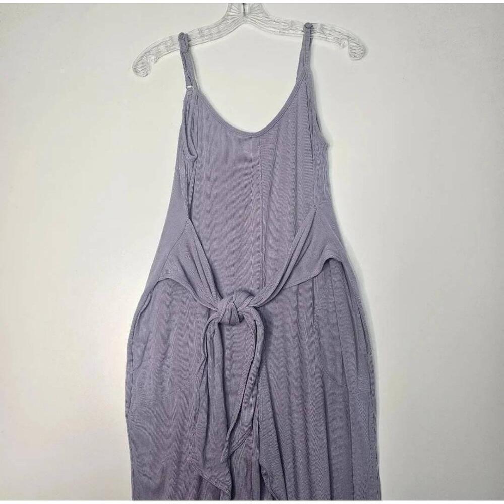 Anthropologie Saturday Sunday Lavender Belted Sleeveless Lounge Jumpsuit - Picture 8 of 12